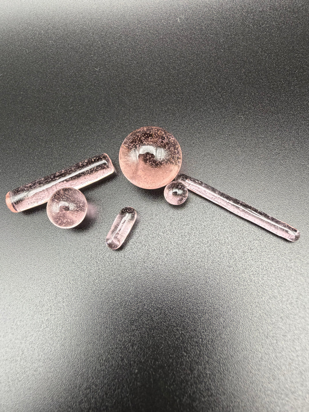 Clear Pink Marble Set
