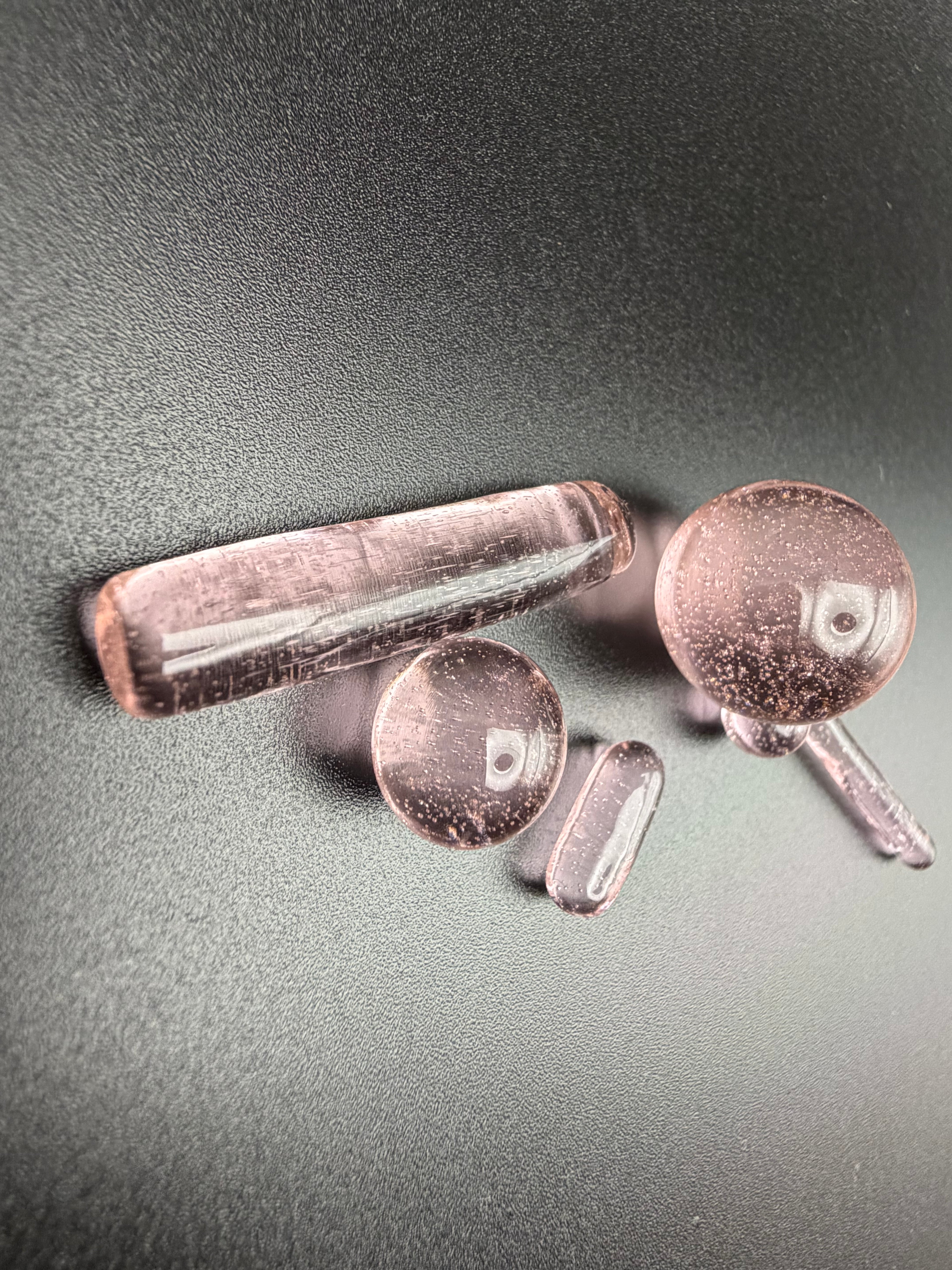 Clear Pink Marble Set