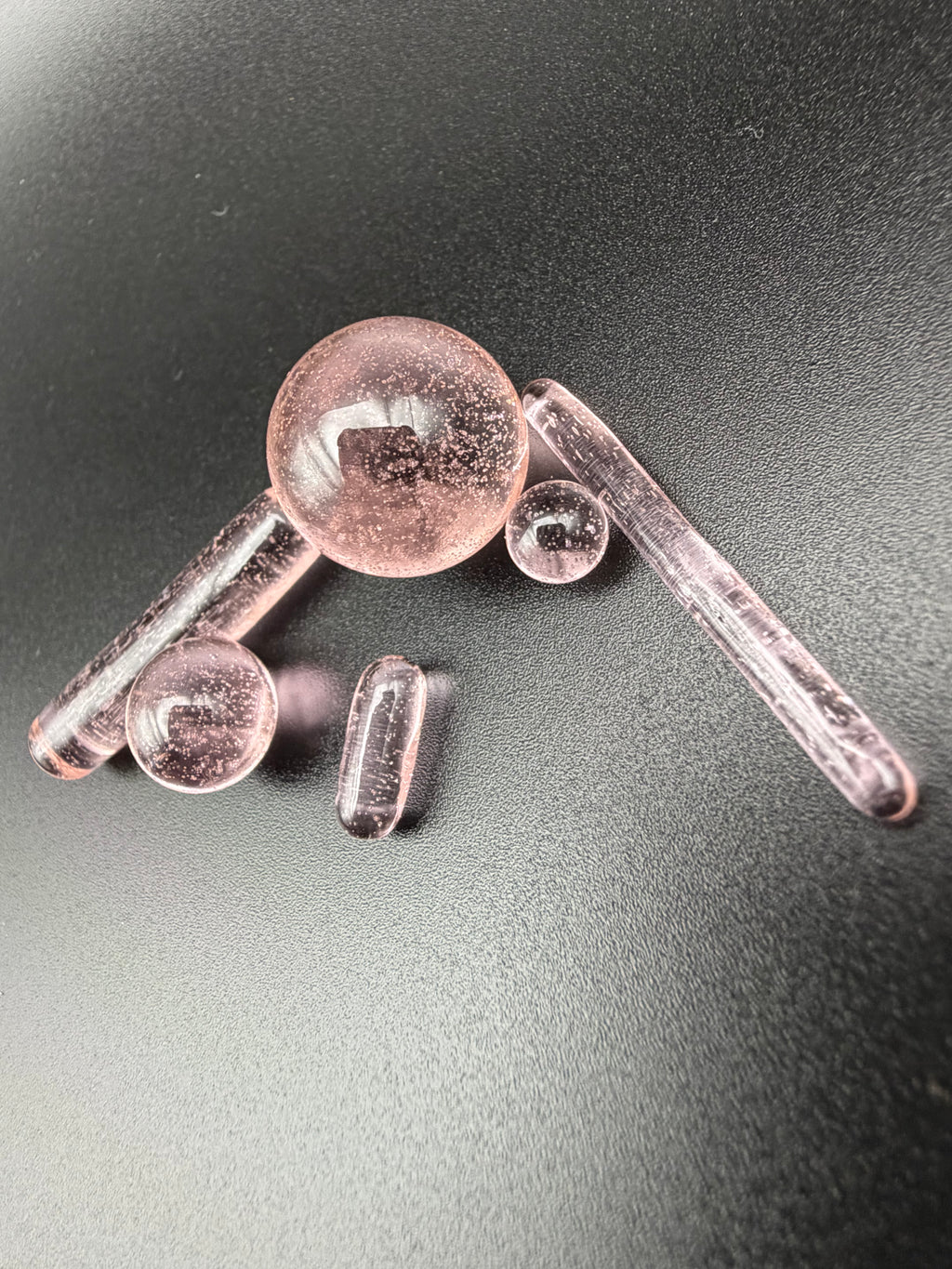 Clear Pink Marble Set